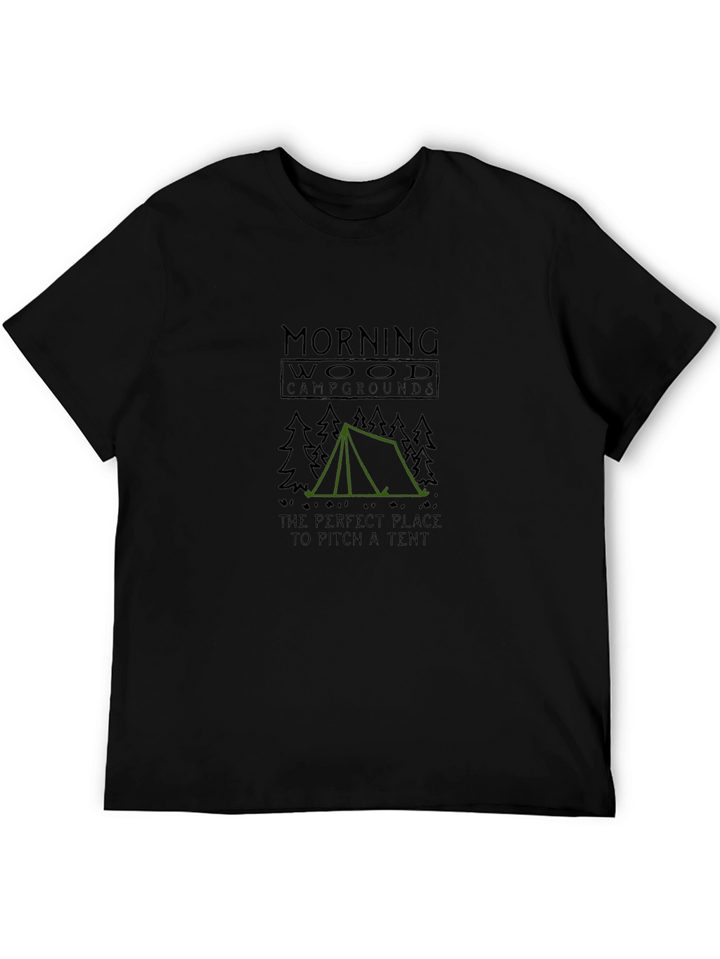 Morning Wood Campgrounds Funny Camping T-Shirt