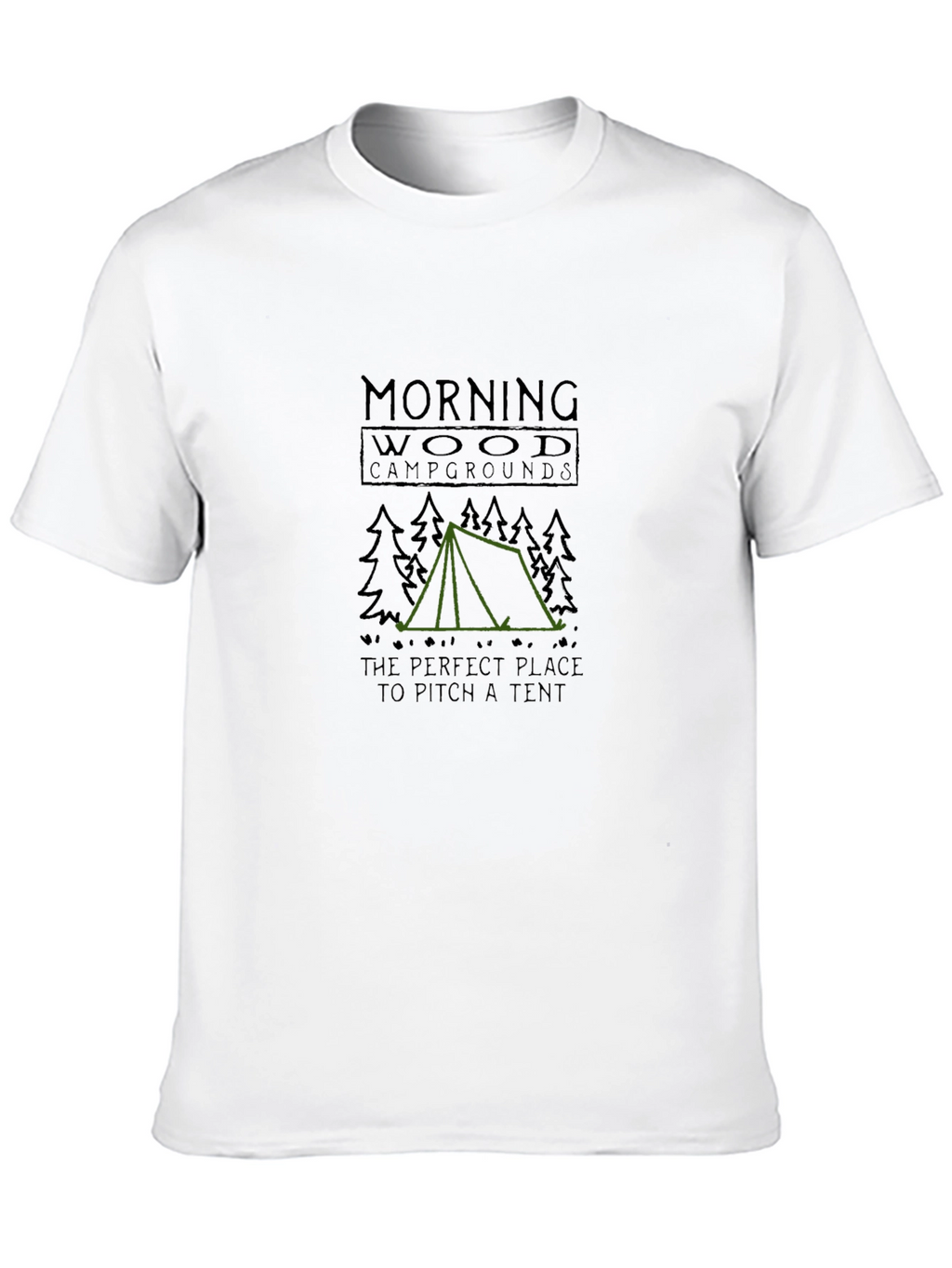 Morning Wood Campgrounds Funny Camping T-Shirt