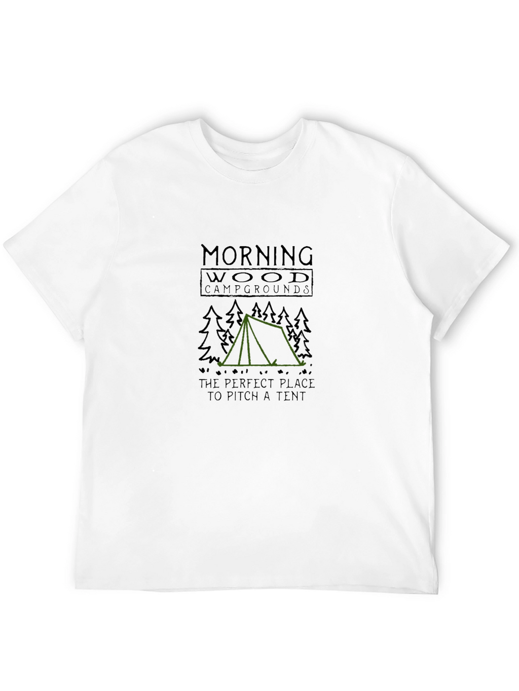 Morning Wood Campgrounds Funny Camping T-Shirt