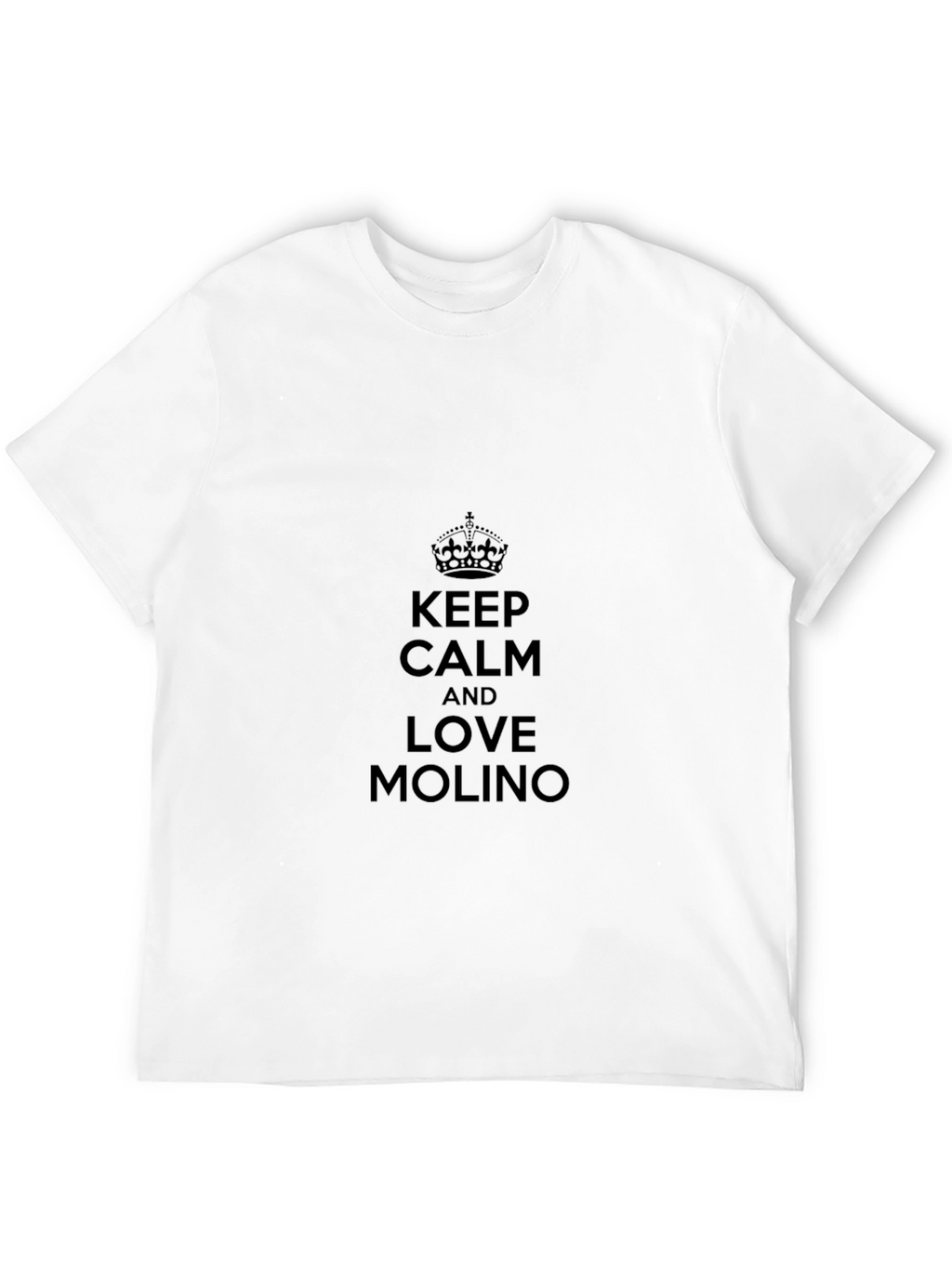 Keep Calm and Love Molino Black T-Shirt