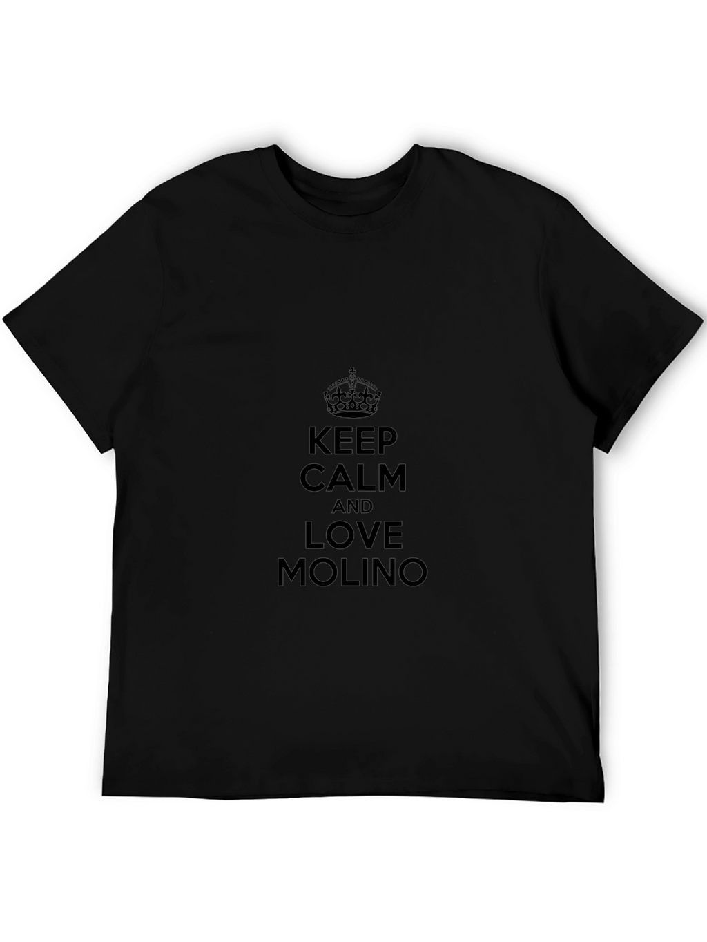 Keep Calm and Love Molino Black T-Shirt