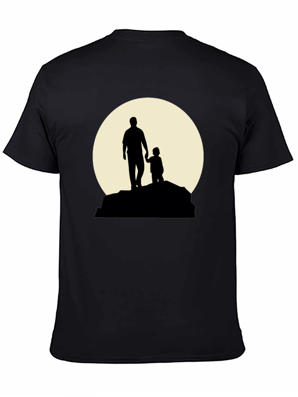 Father & Child Silhouette Graphic T-Shirt