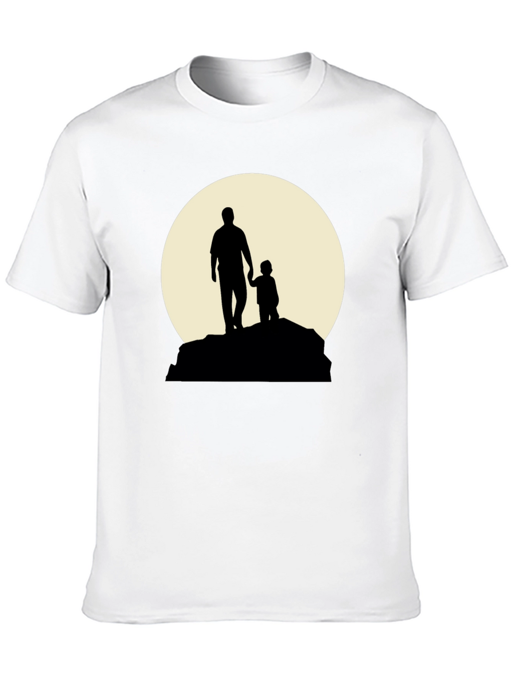 Father & Child Silhouette Graphic T-Shirt