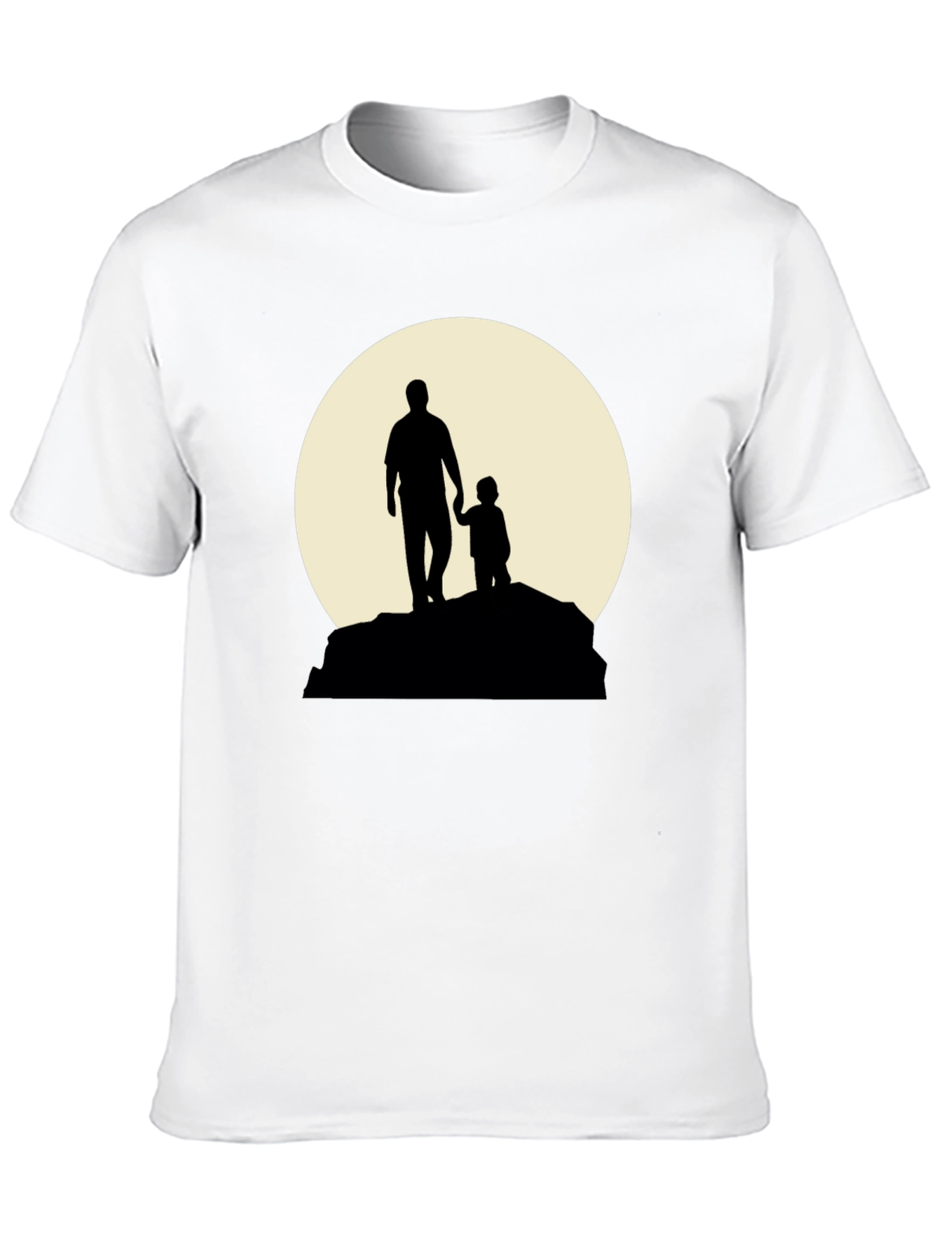 Father & Child Silhouette Graphic T-Shirt