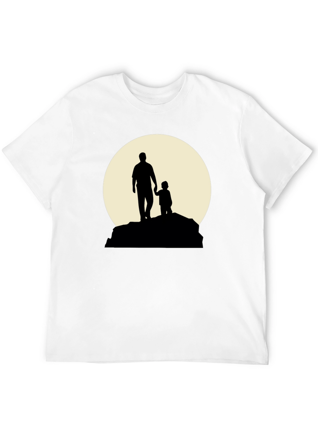 Father & Child Silhouette Graphic T-Shirt