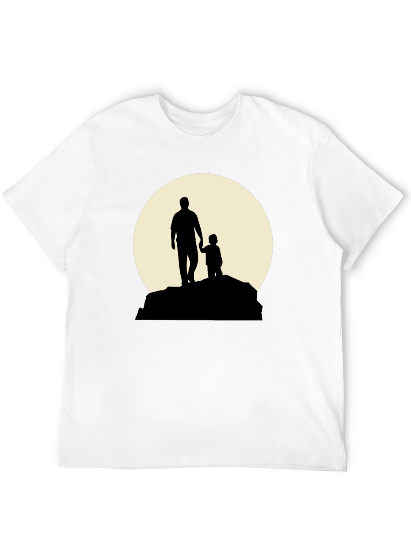 Father & Child Silhouette Graphic T-Shirt