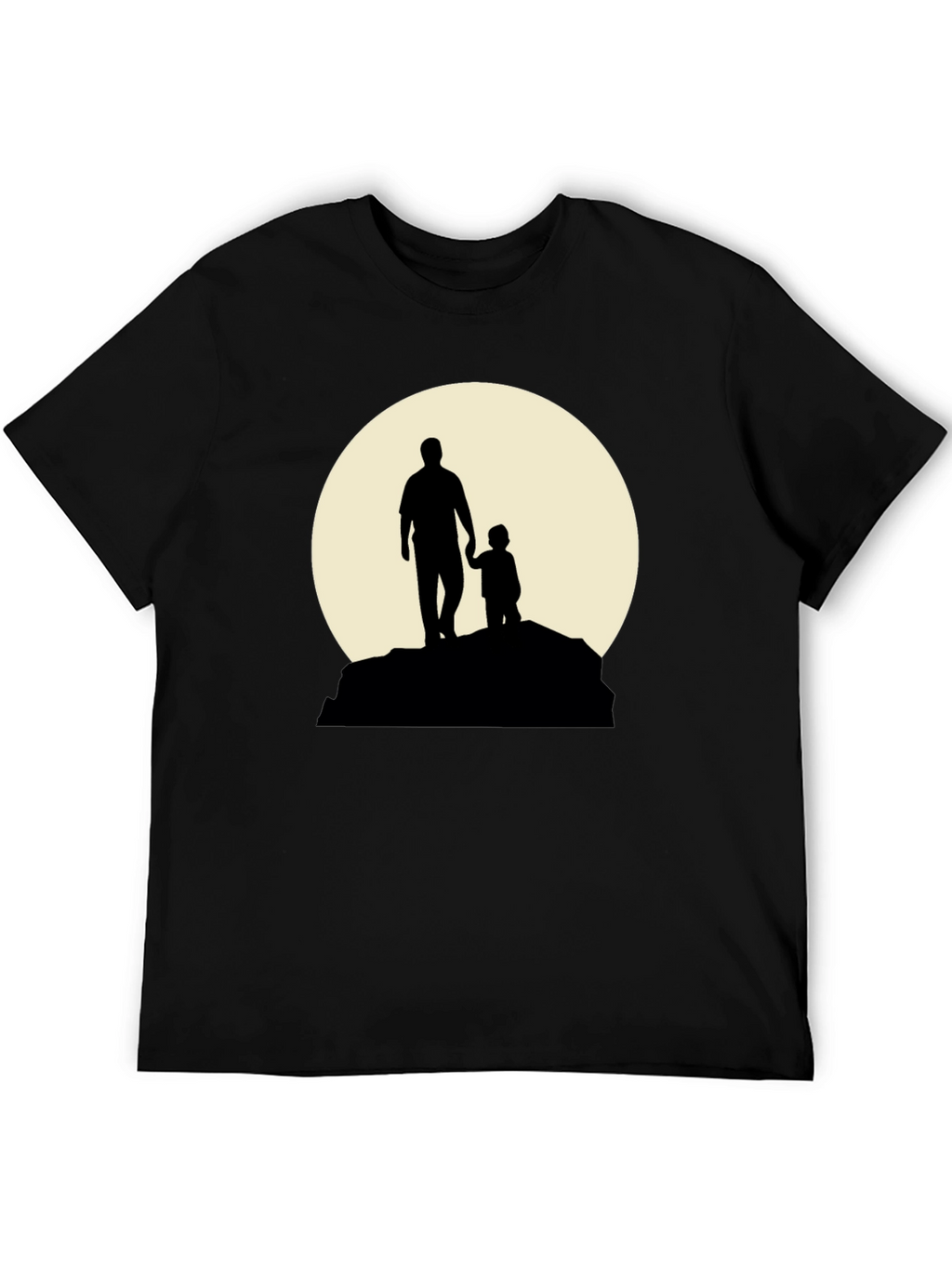 Father & Child Silhouette Graphic T-Shirt