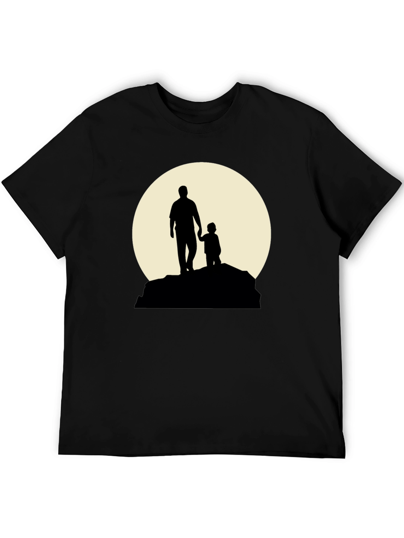 Father & Child Silhouette Graphic T-Shirt