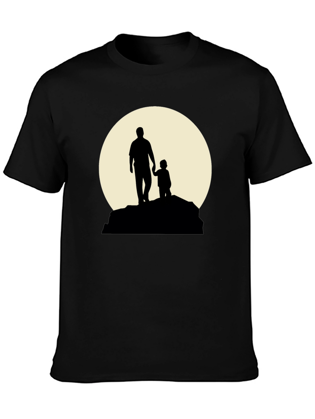Father & Child Silhouette Graphic T-Shirt