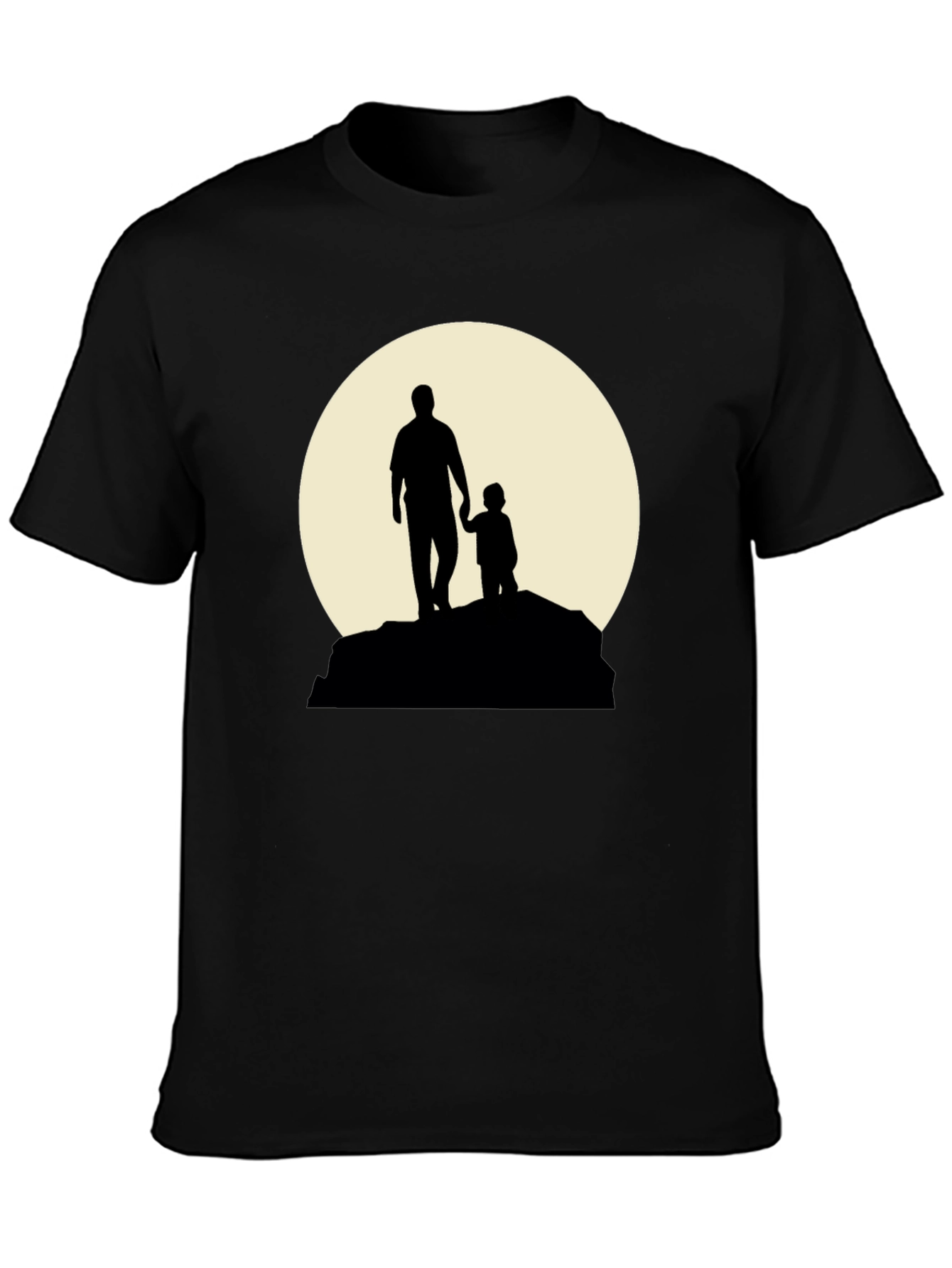 Father & Child Silhouette Graphic T-Shirt