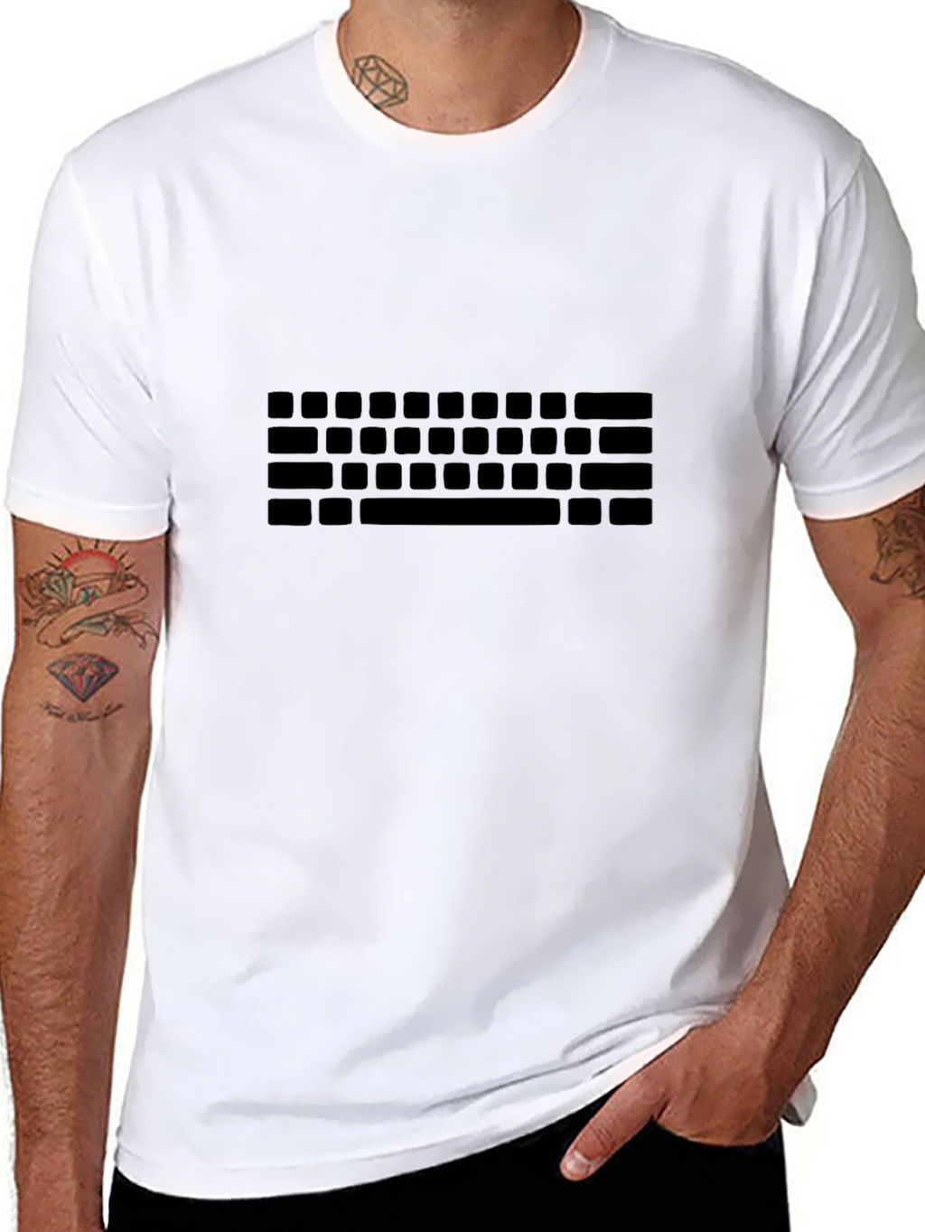 Keyboard Graphic Black T-Shirt