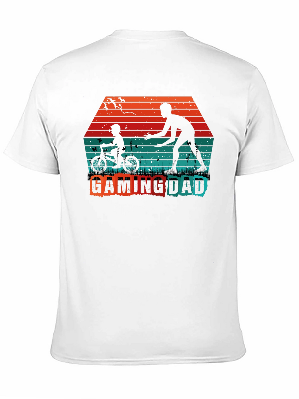 Gaming Dad T-Shirt - Father Son Silhouette Tee