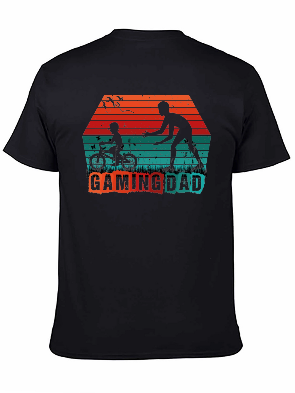 Gaming Dad T-Shirt - Father Son Silhouette Tee