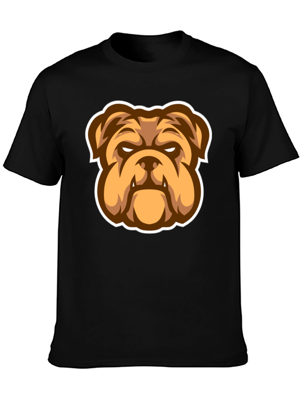 Bulldog Graphic Black T-Shirt - Stylish Mens Tee
