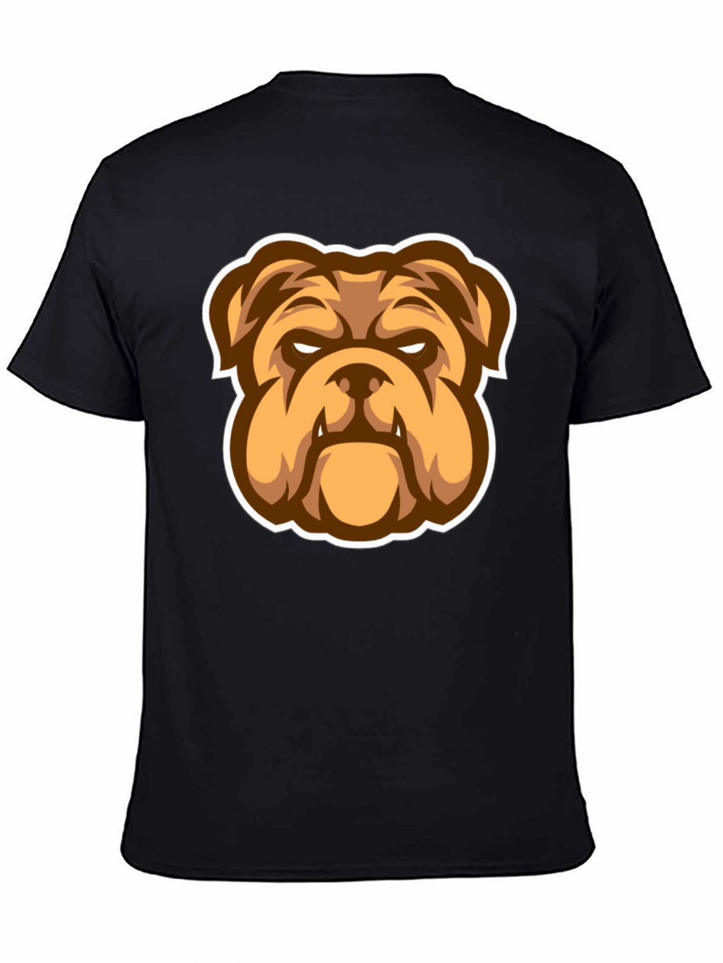 Bulldog Graphic Black T-Shirt - Stylish Mens Tee