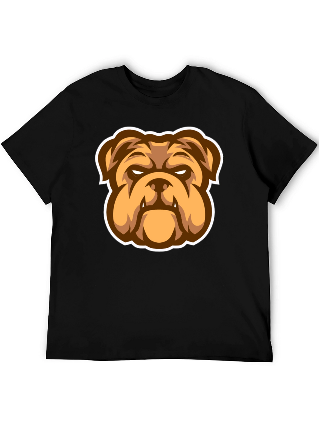 Bulldog Graphic Black T-Shirt - Stylish Mens Tee