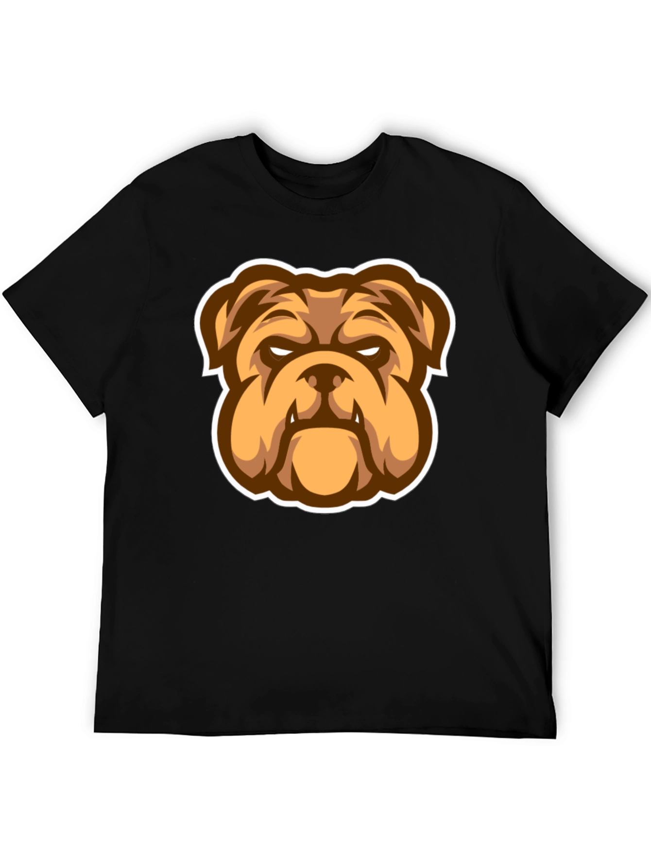 Bulldog Graphic Black T-Shirt - Stylish Mens Tee