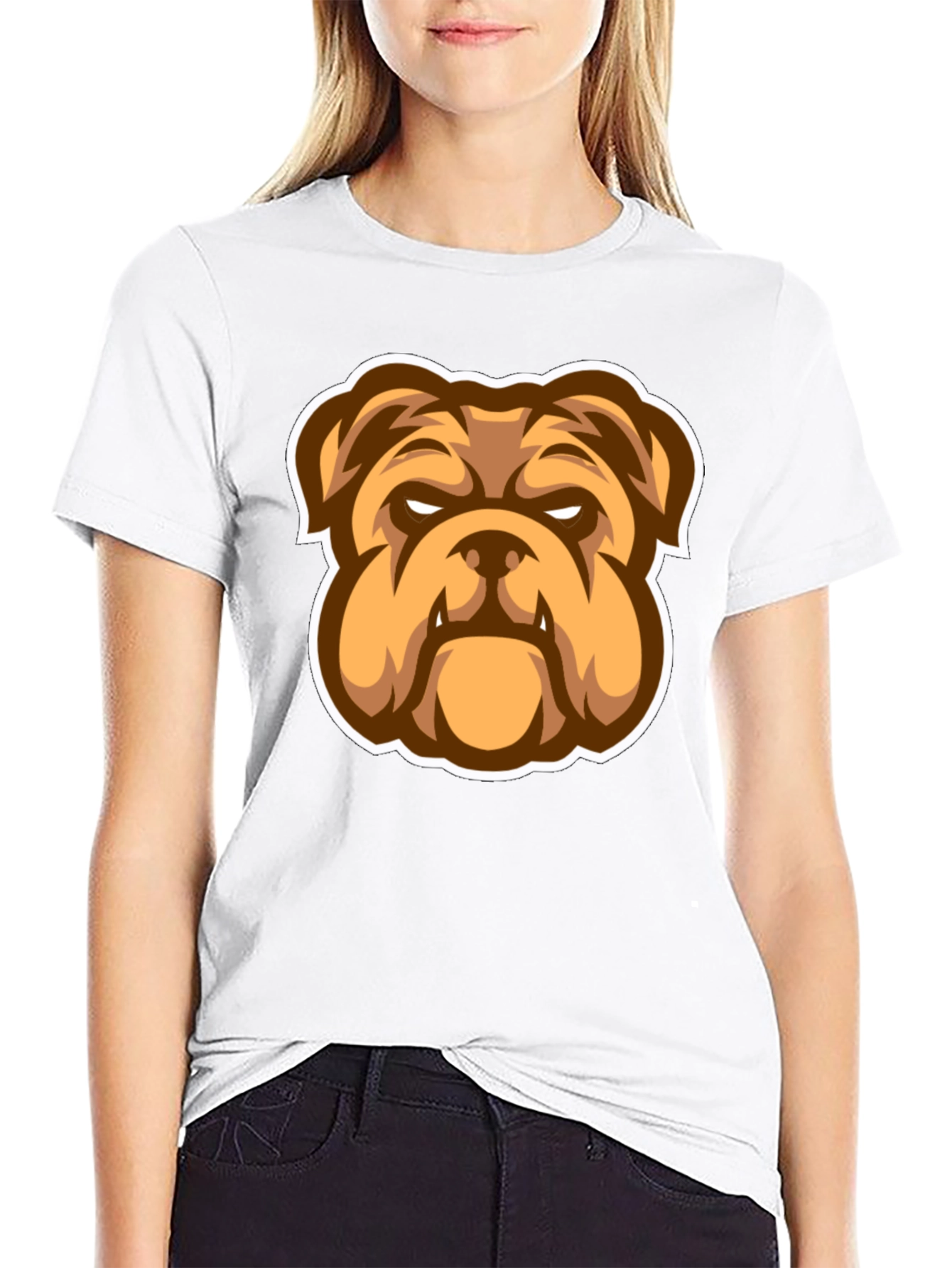 Bulldog Graphic Black T-Shirt - Stylish Mens Tee