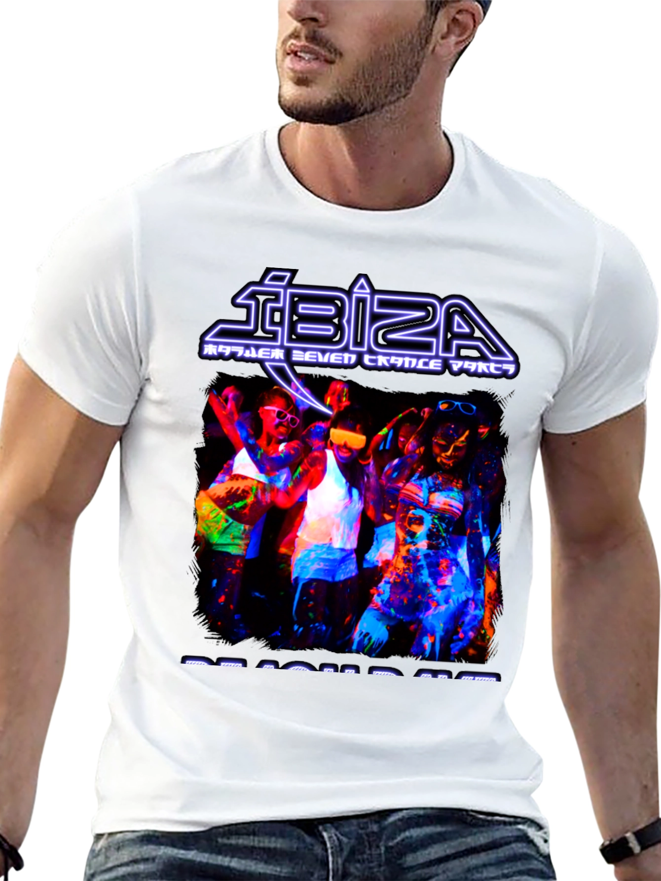 Ibiza Beach Rave Graphic T-Shirt