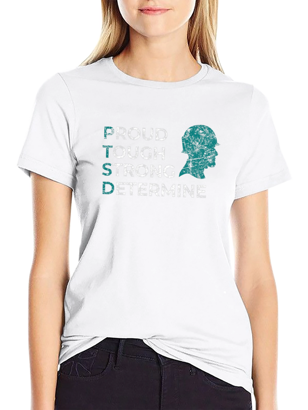 PTSD Awareness T-Shirt: Proud Tough Strong