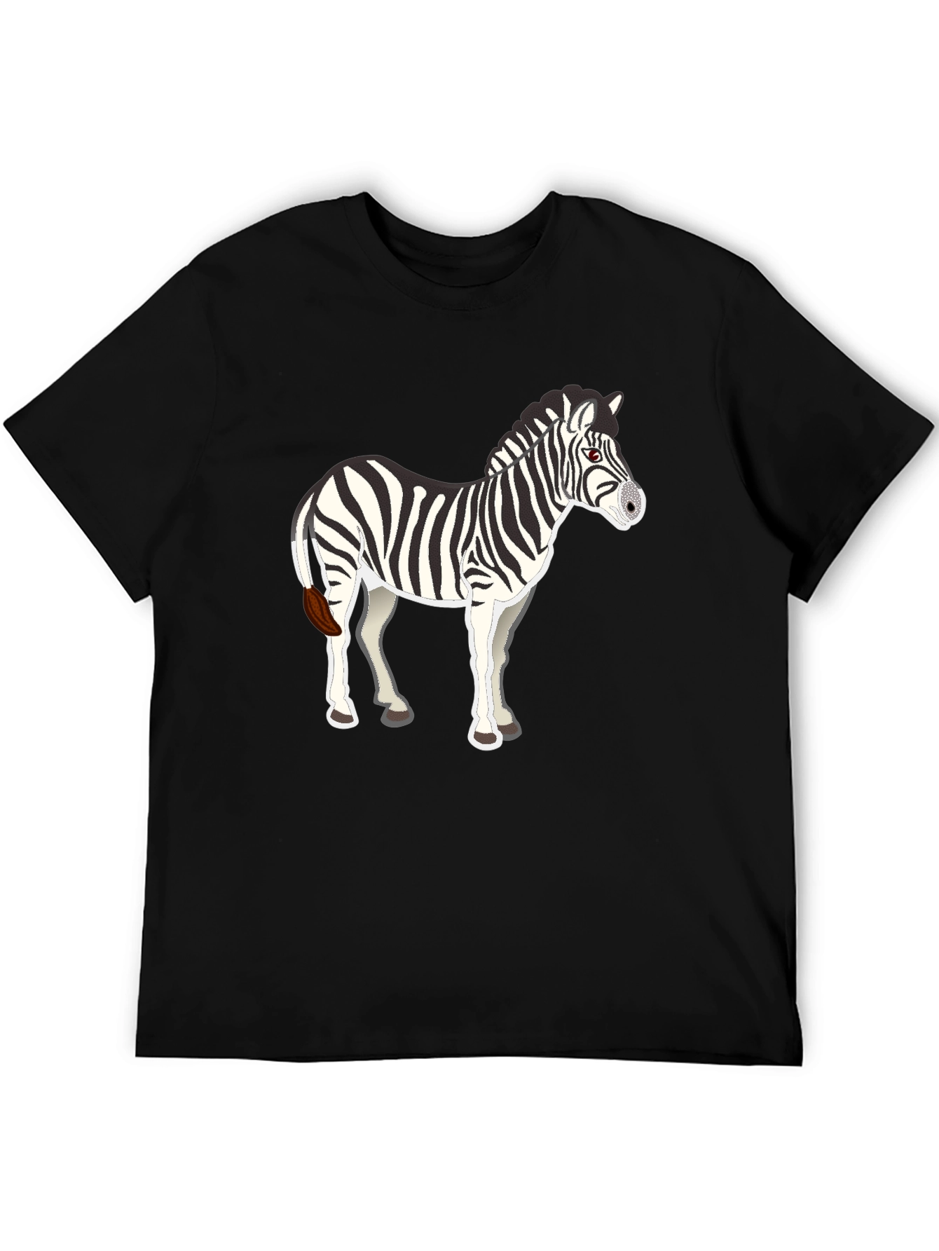 Zebra Graphic Black Tee
