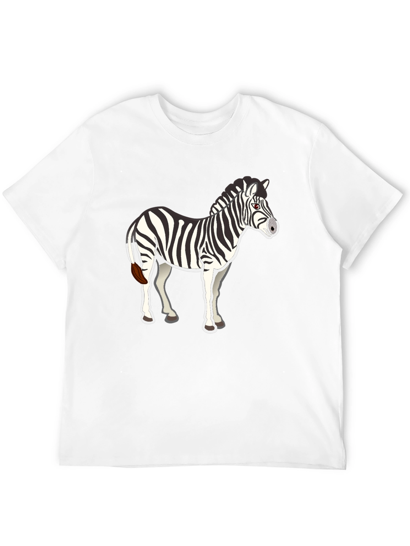 Zebra Graphic Black Tee