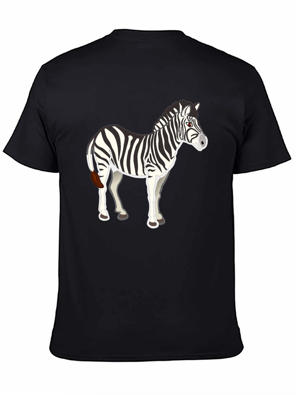 Zebra Graphic Black Tee