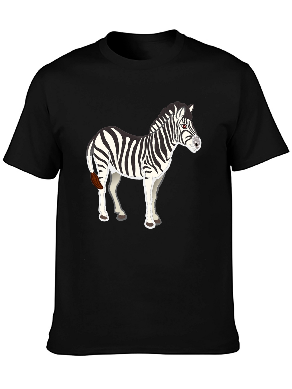 Zebra Graphic Black Tee