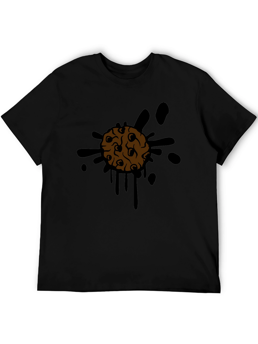 Cookie Splatter Tee - Mens Black Graphic T-Shirt