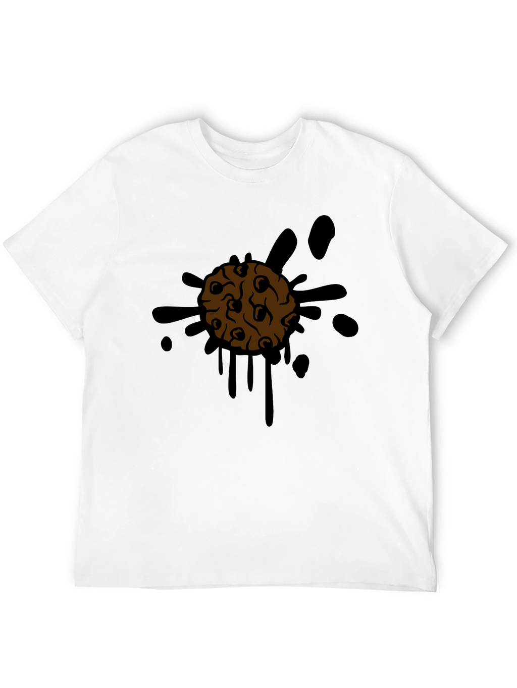 Cookie Splatter Tee - Mens Black Graphic T-Shirt