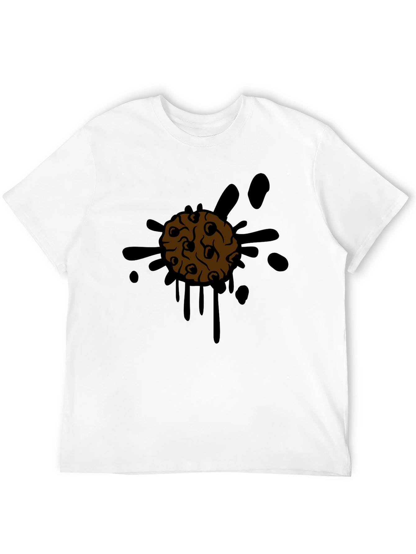 Cookie Splatter Tee - Mens Black Graphic T-Shirt