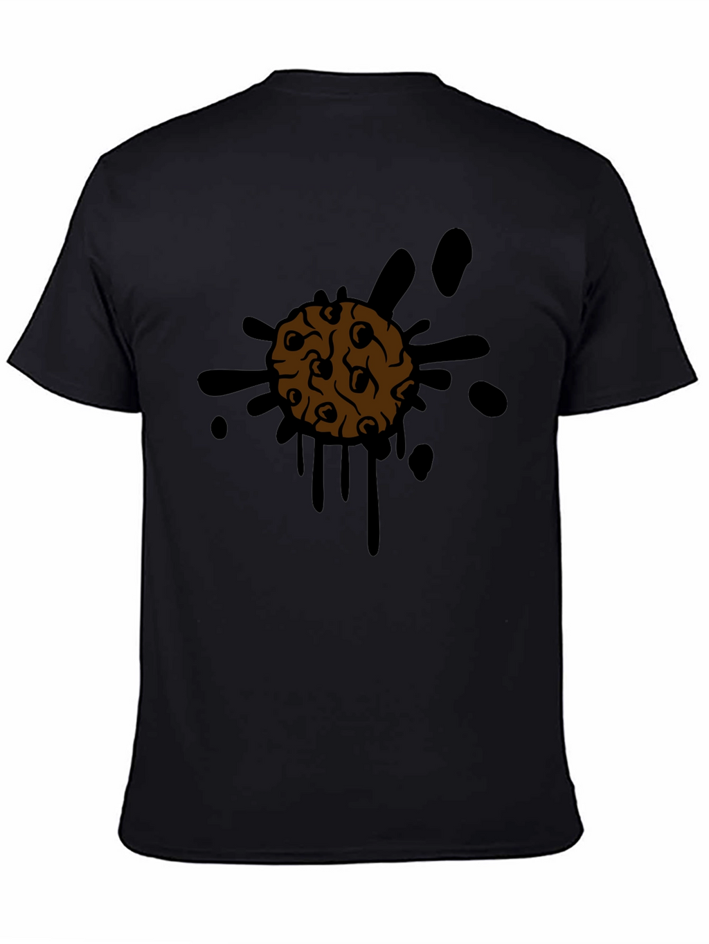 Cookie Splatter Tee - Mens Black Graphic T-Shirt
