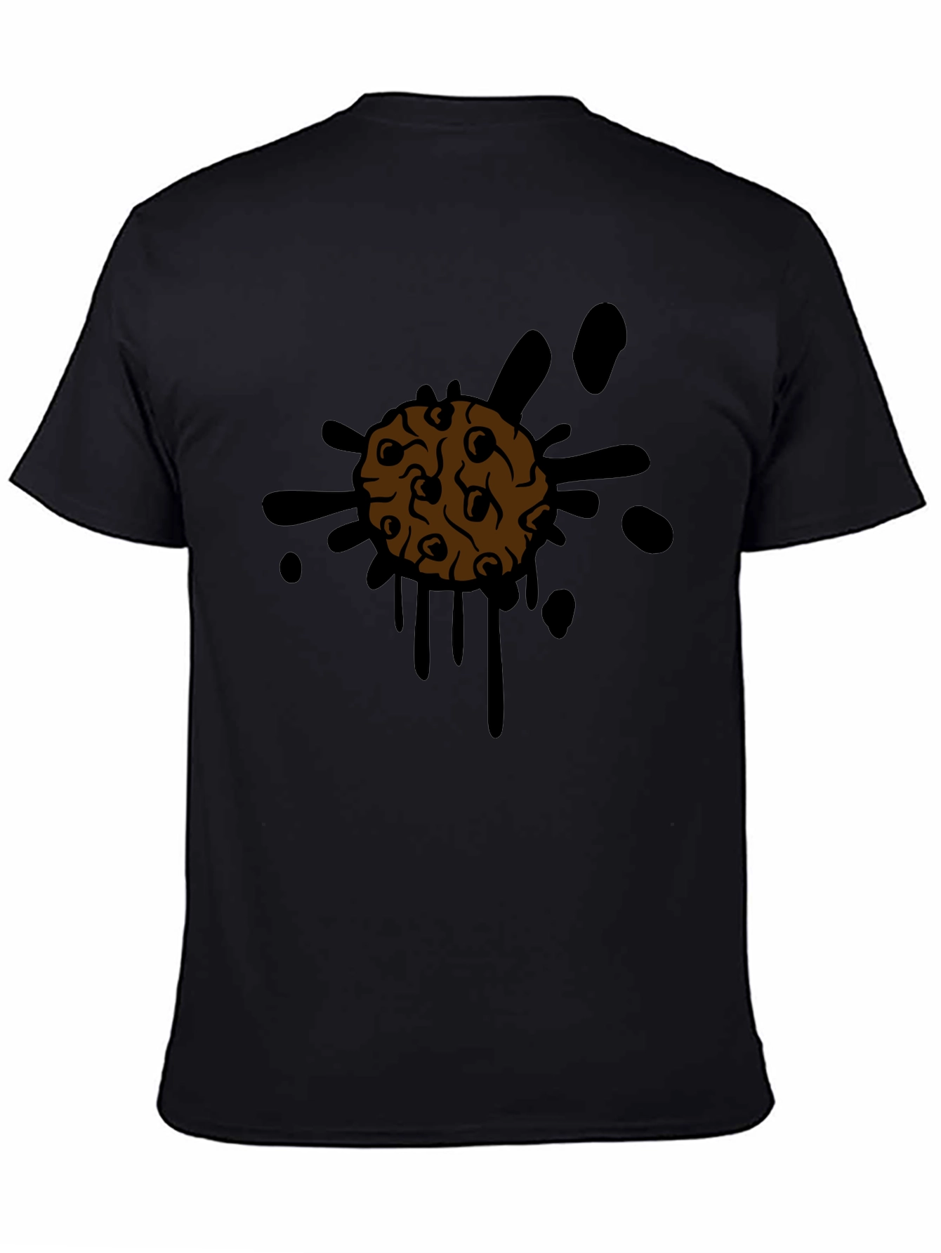 Cookie Splatter Tee - Mens Black Graphic T-Shirt