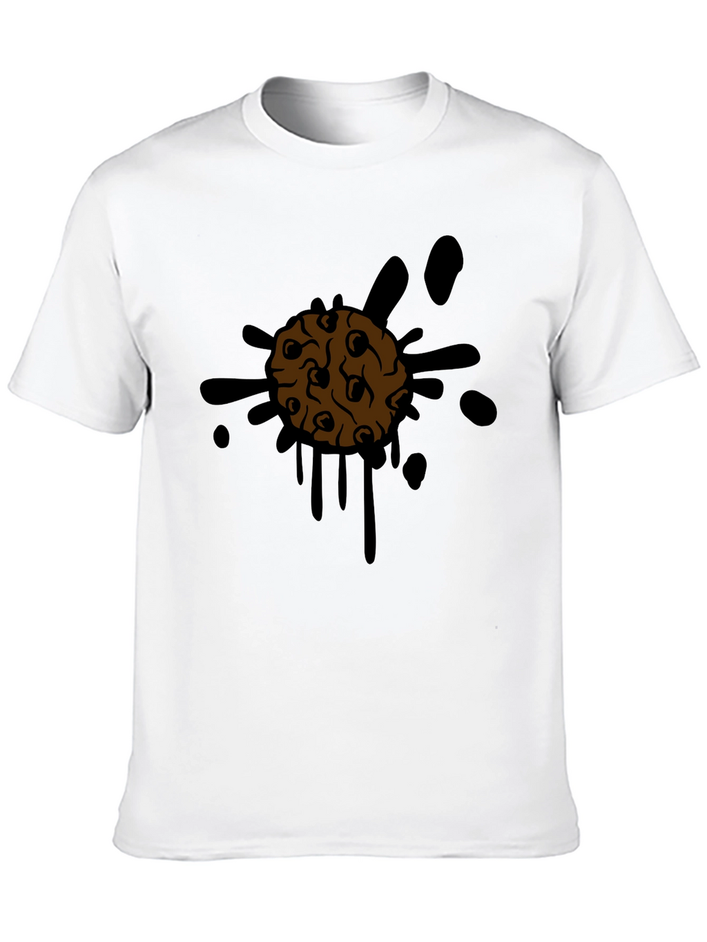 Cookie Splatter Tee - Mens Black Graphic T-Shirt