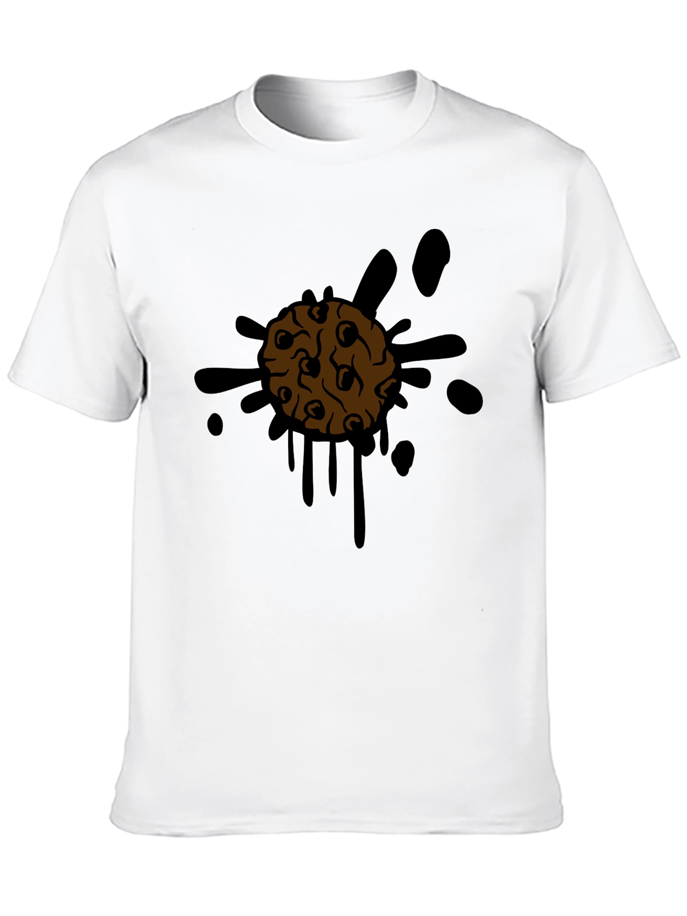 Cookie Splatter Tee - Mens Black Graphic T-Shirt