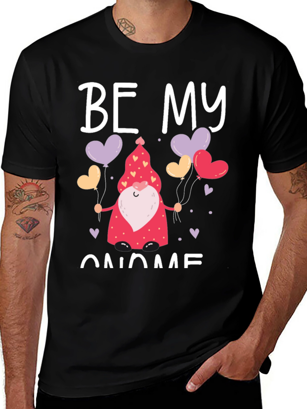 Be My Gnome Valentines Day Graphic Tee