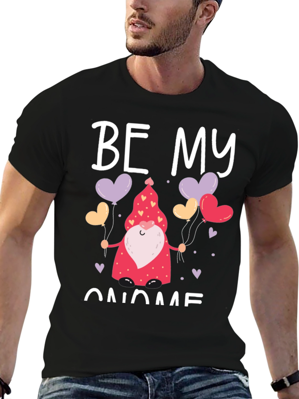 Be My Gnome Valentines Day Graphic Tee