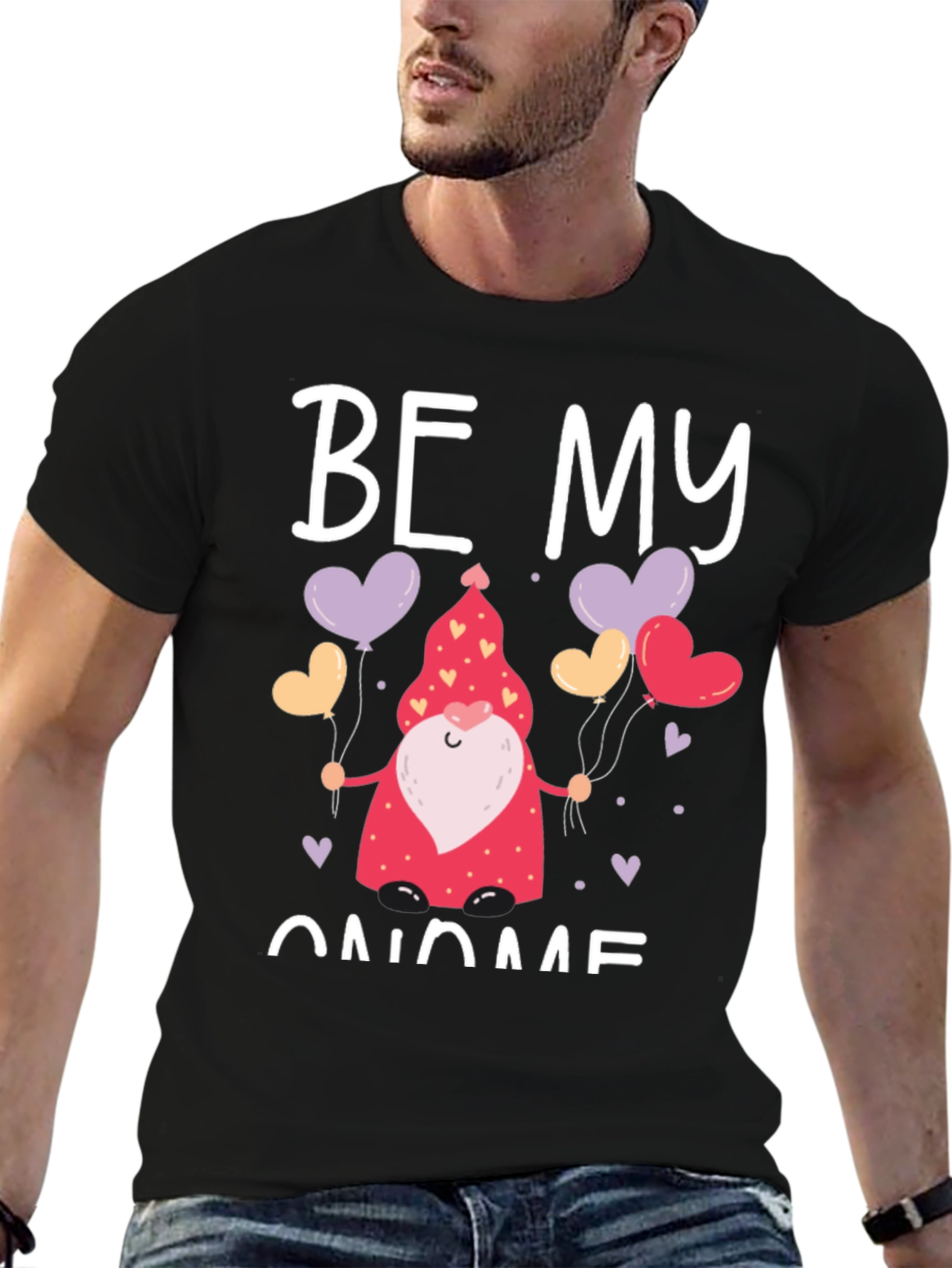Be My Gnome Valentines Day Graphic Tee