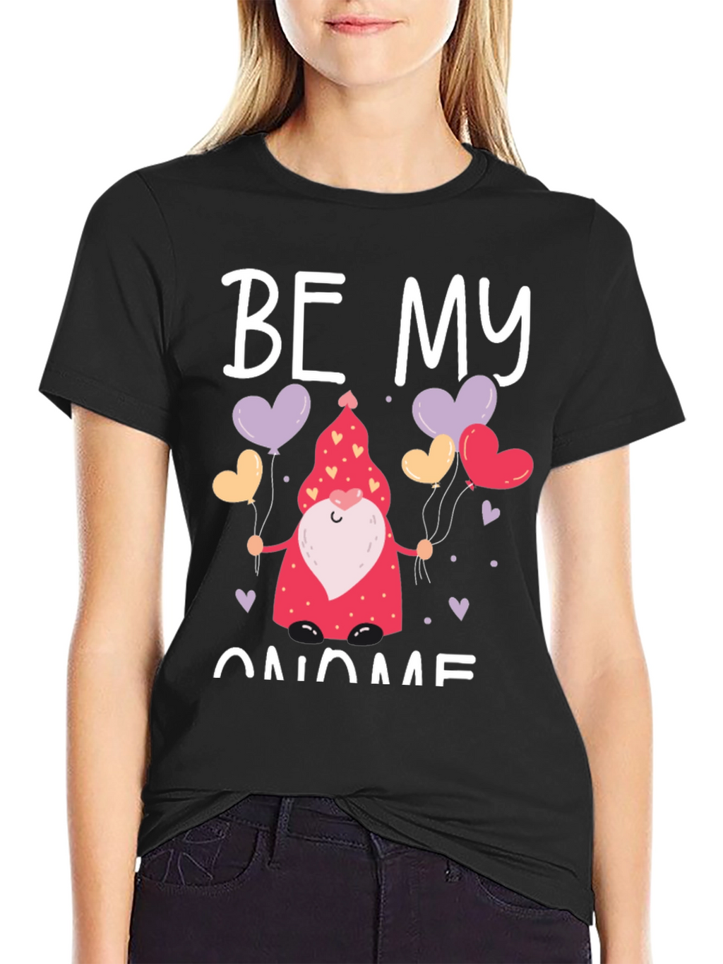 Be My Gnome Valentines Day Graphic Tee