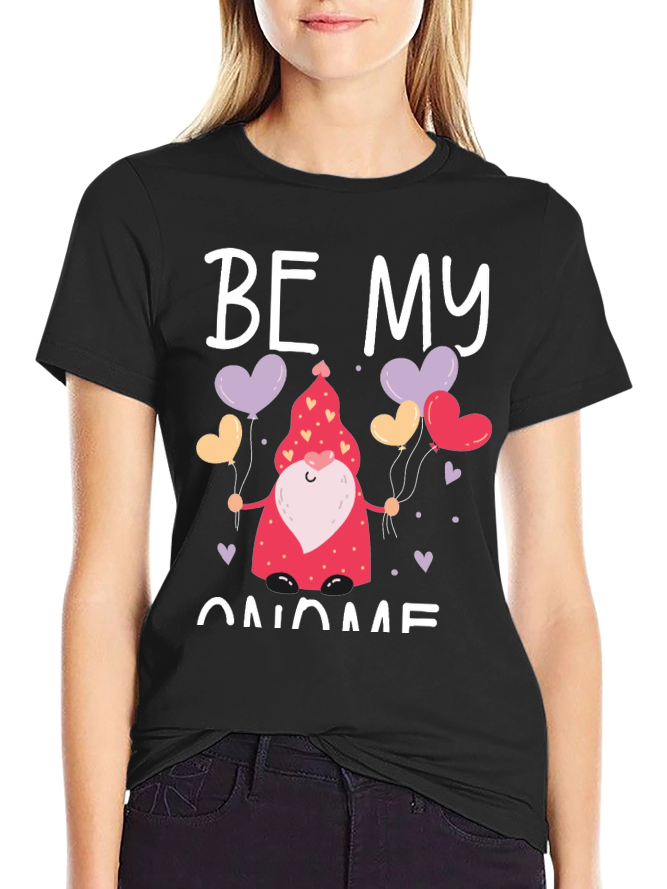 Be My Gnome Valentines Day Graphic Tee