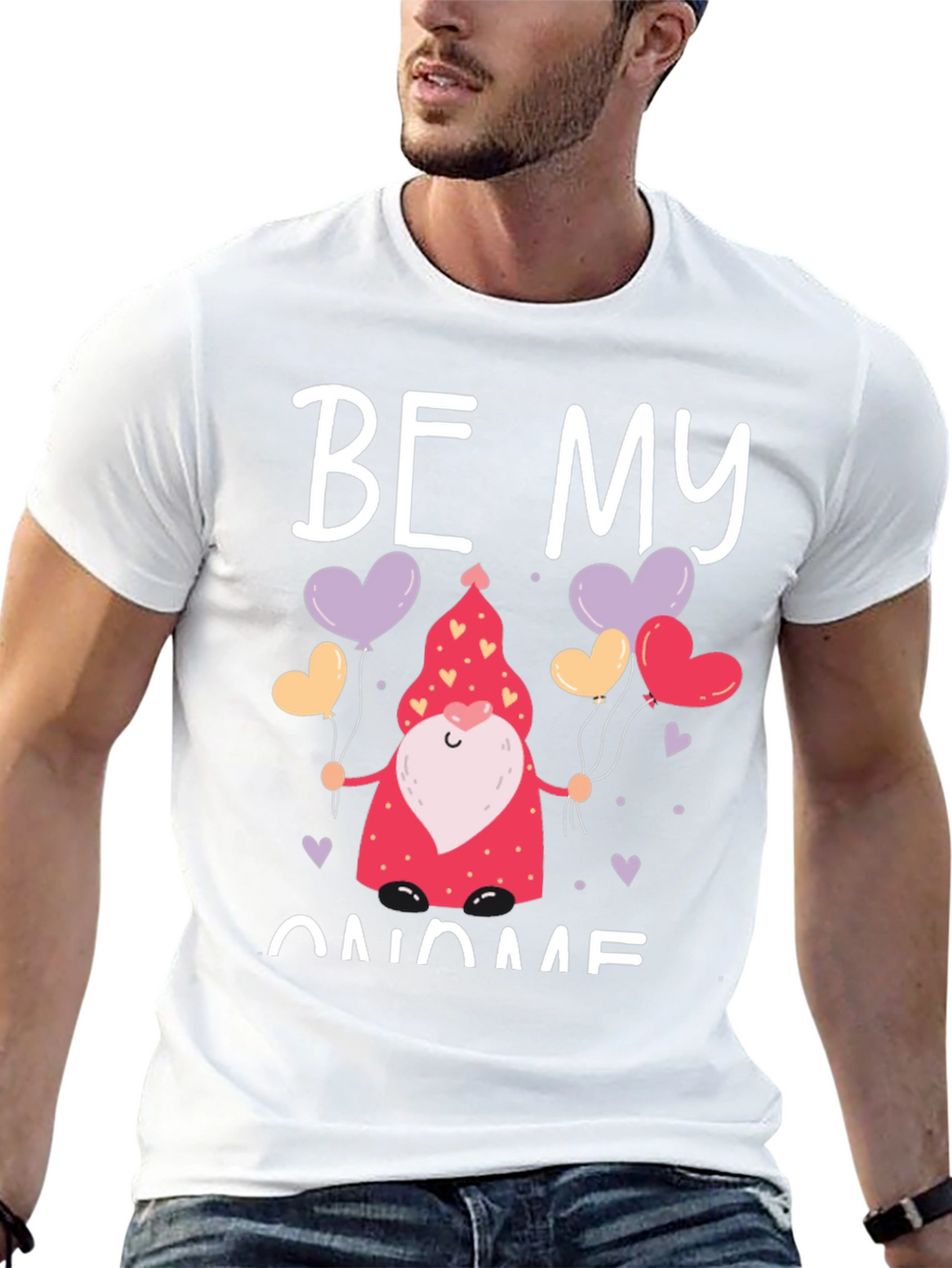 Be My Gnome Valentines Day Graphic Tee