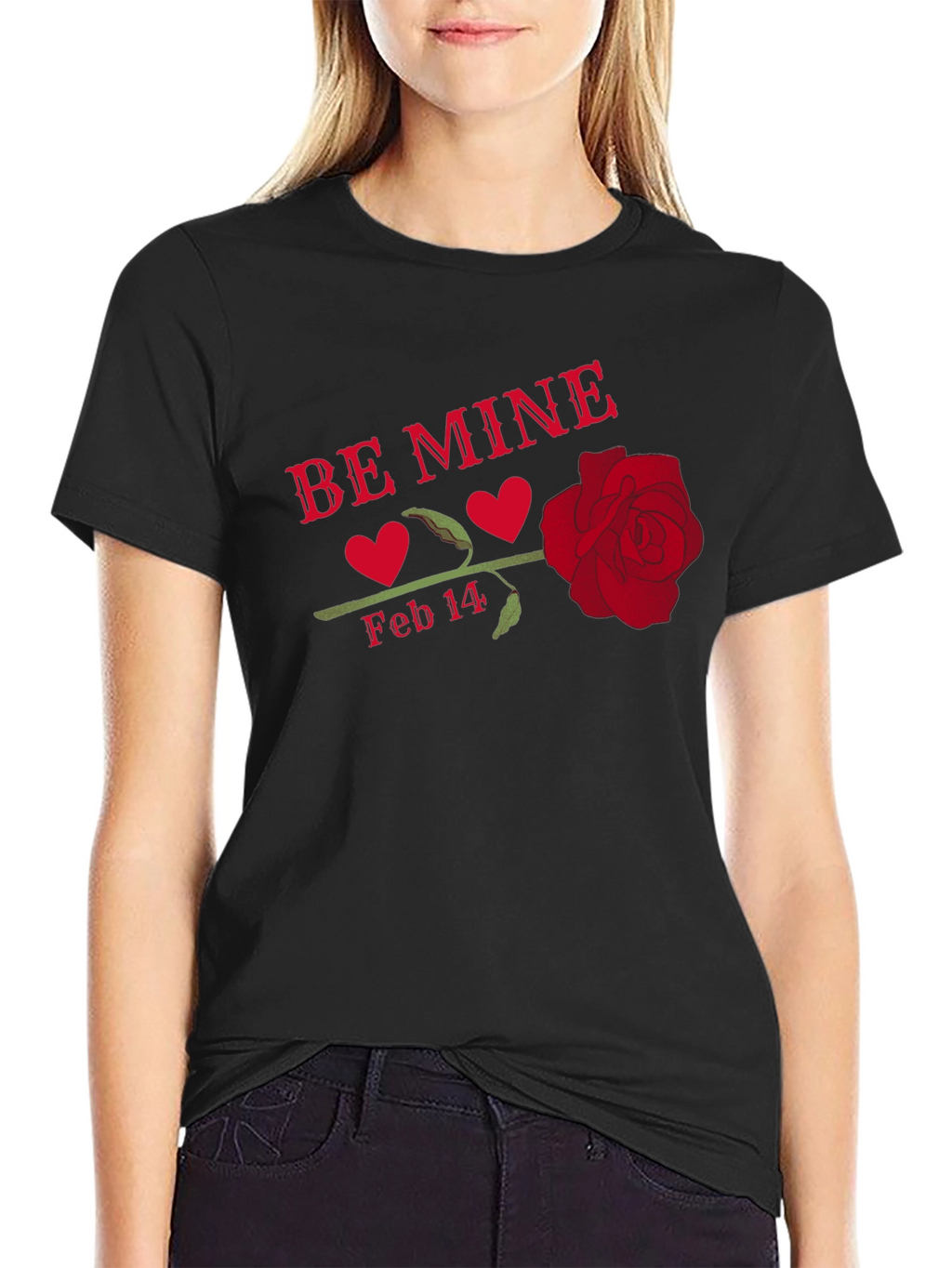 Be Mine Valentines Day Graphic T-Shirt