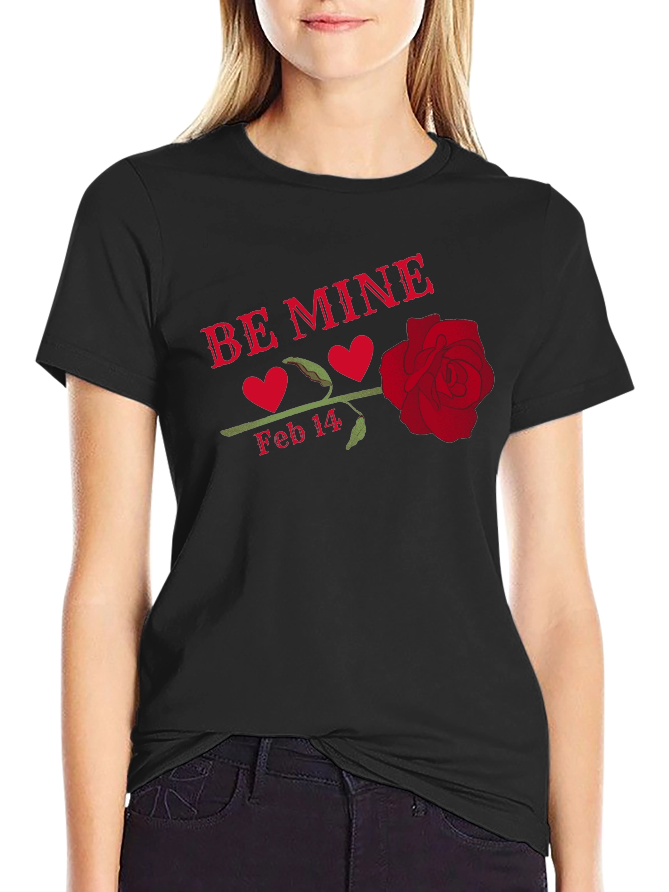 Be Mine Valentines Day Graphic T-Shirt