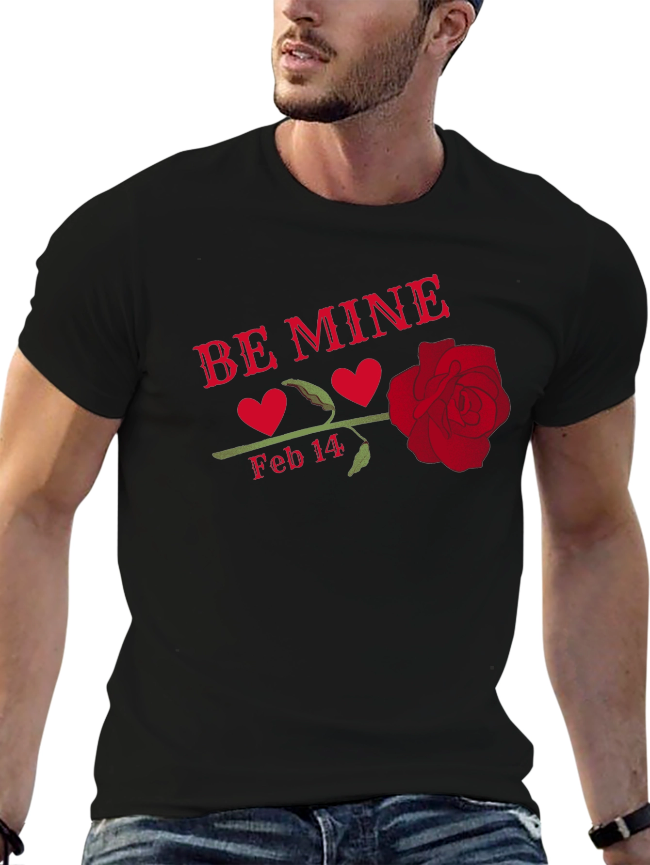 Be Mine Valentines Day Graphic T-Shirt