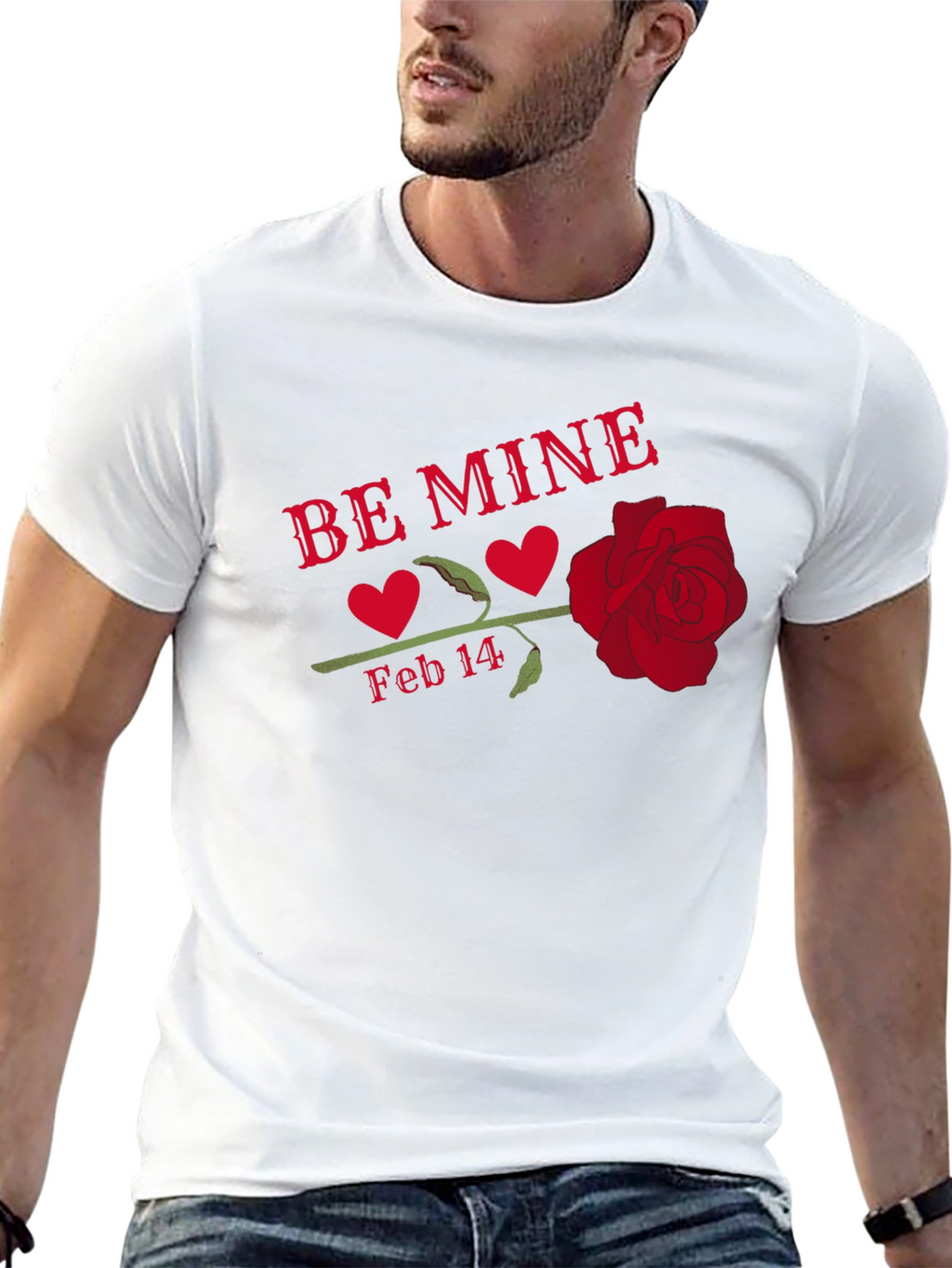 Be Mine Valentines Day Graphic T-Shirt