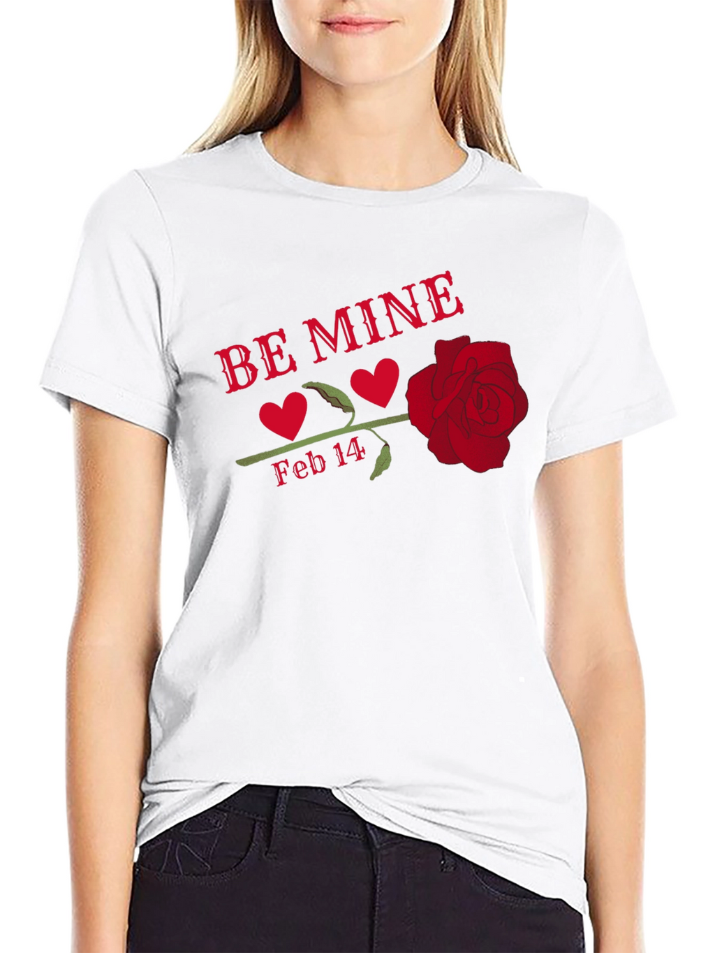 Be Mine Valentines Day Graphic T-Shirt