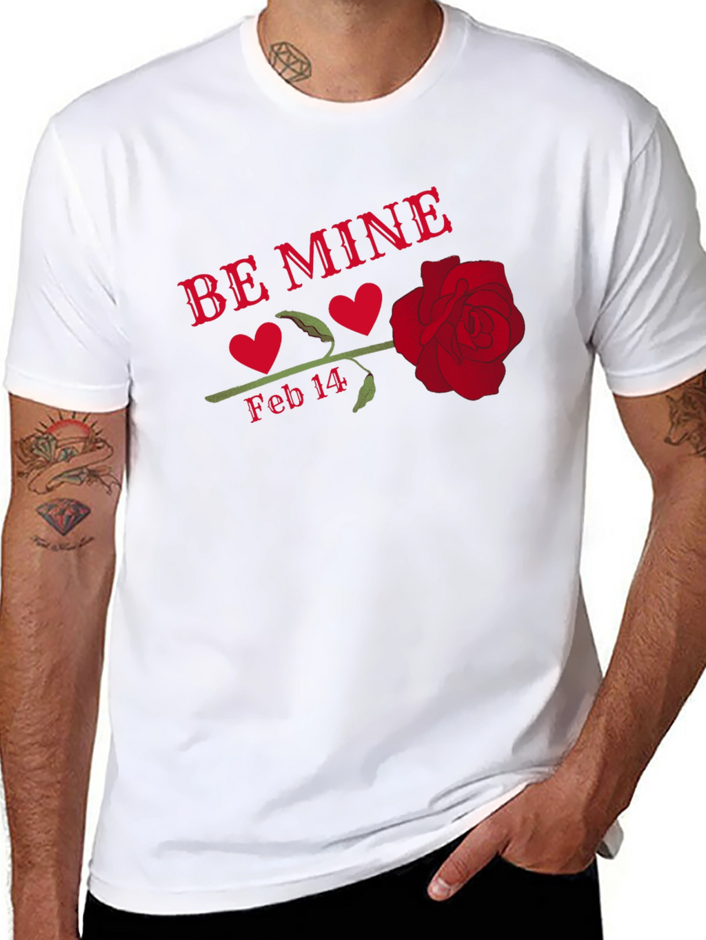 Be Mine Valentines Day Graphic T-Shirt
