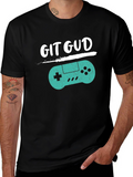 Git Gud Gamer T-Shirt - Black Cotton Blend Tee