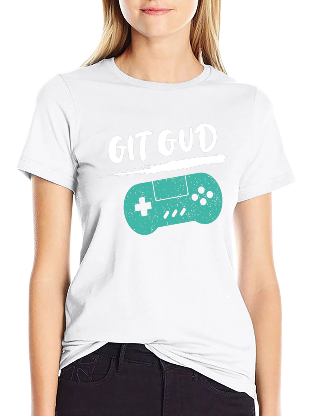 Git Gud Gamer T-Shirt - Black Cotton Blend Tee