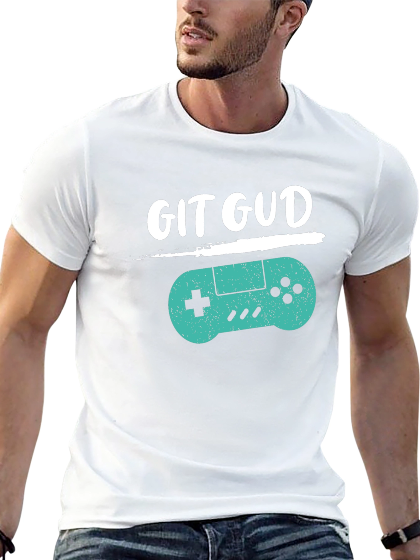 Git Gud Gamer T-Shirt - Black Cotton Blend Tee